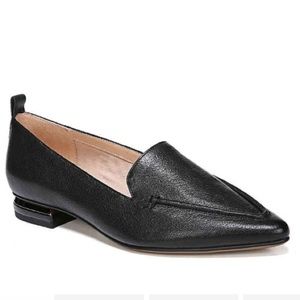 Franco Sarto Susie Leather Black Loafers 9